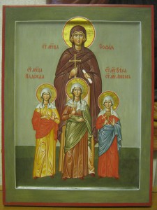 Икона  Свв. Веры, Надежды, Любови и матери их Софьи